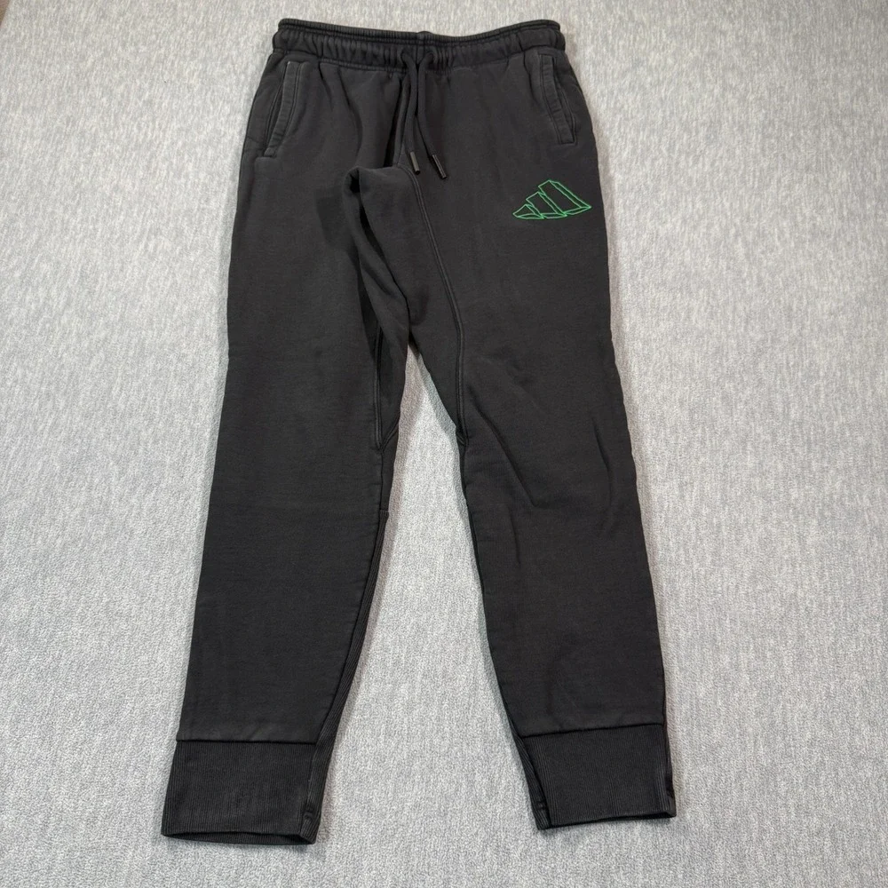adidas‎ Activewear Pants Men L Black Sweatpants Jogger Athletic Performance